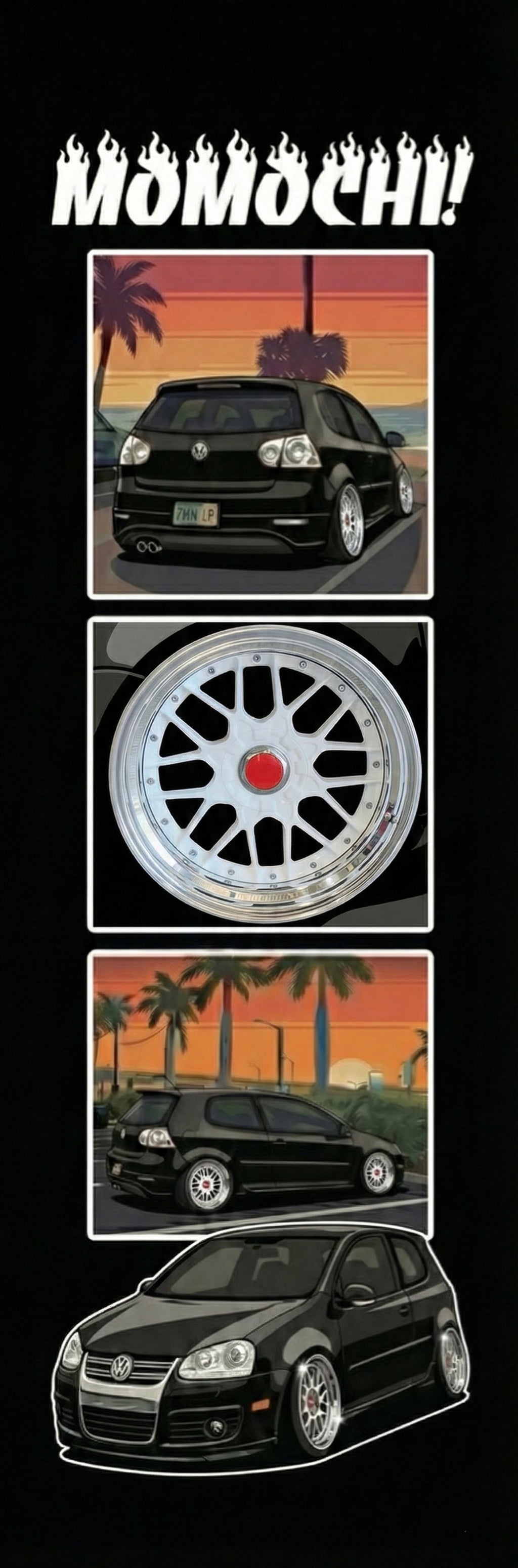 Vw Mk5 rabbit baller nobori flag