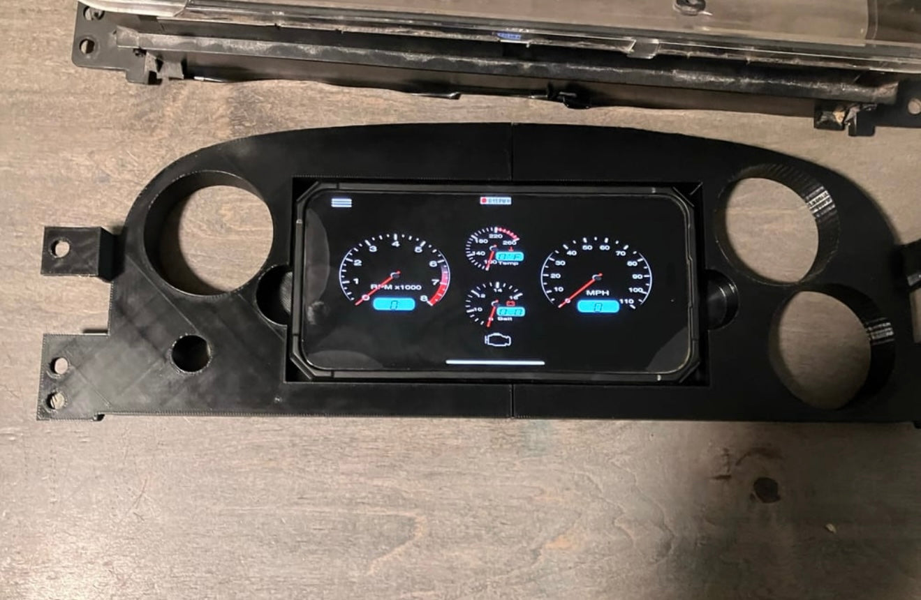Mazda rx7 fc3s digital cluster mount