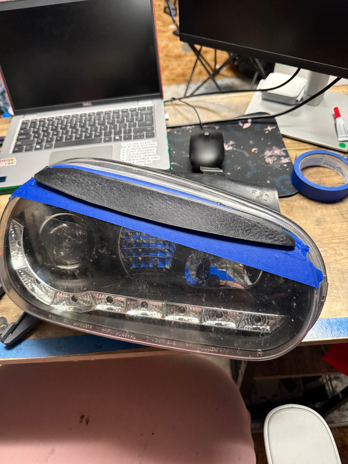 Mk4 golf 3d printed stick on boser eyelids