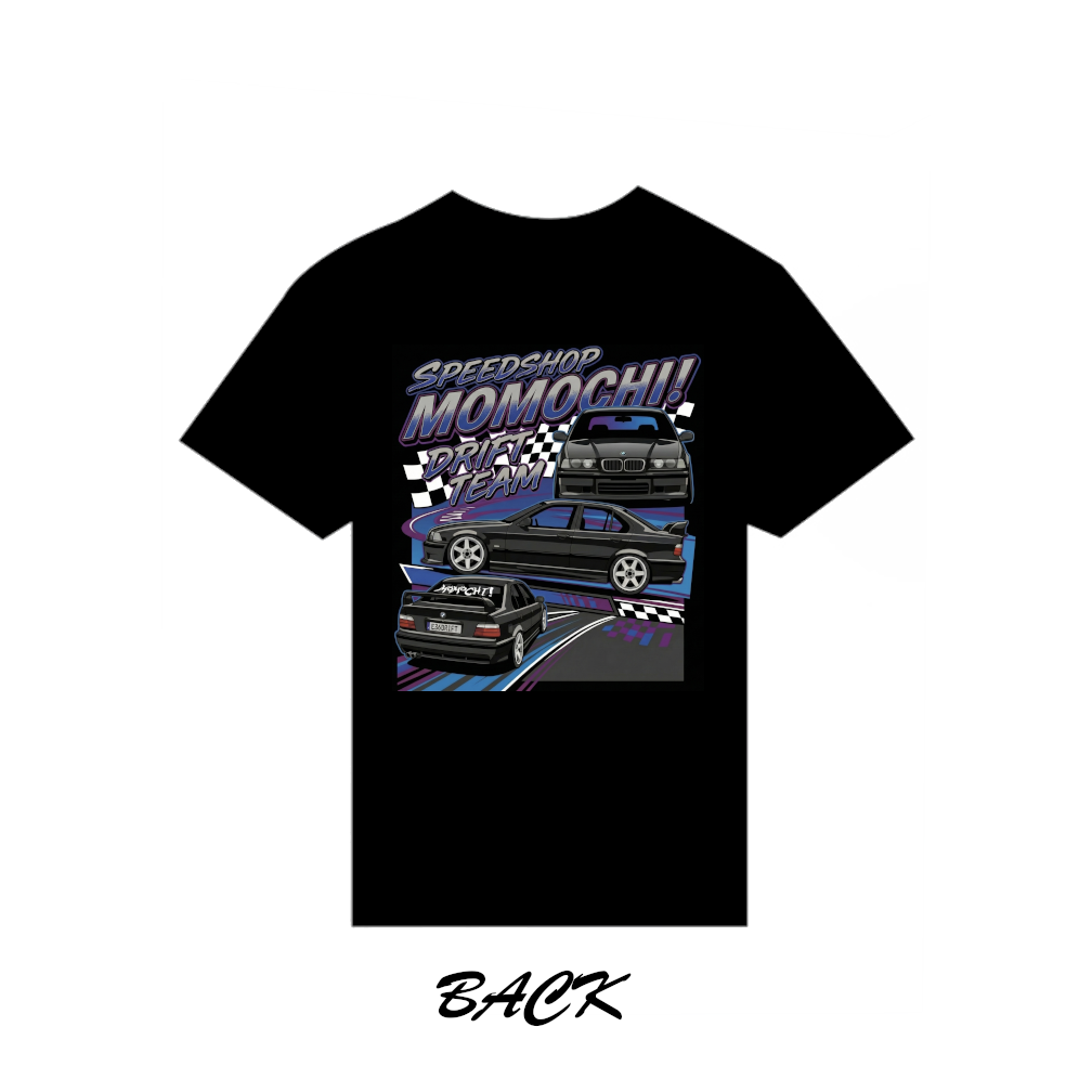 bmw e36 drift team tee and hoodie