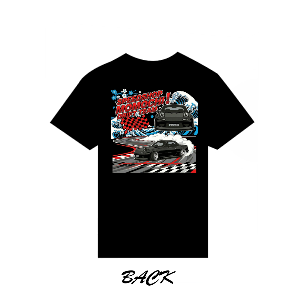 mazda miata na momochi drift team tee and hoodie