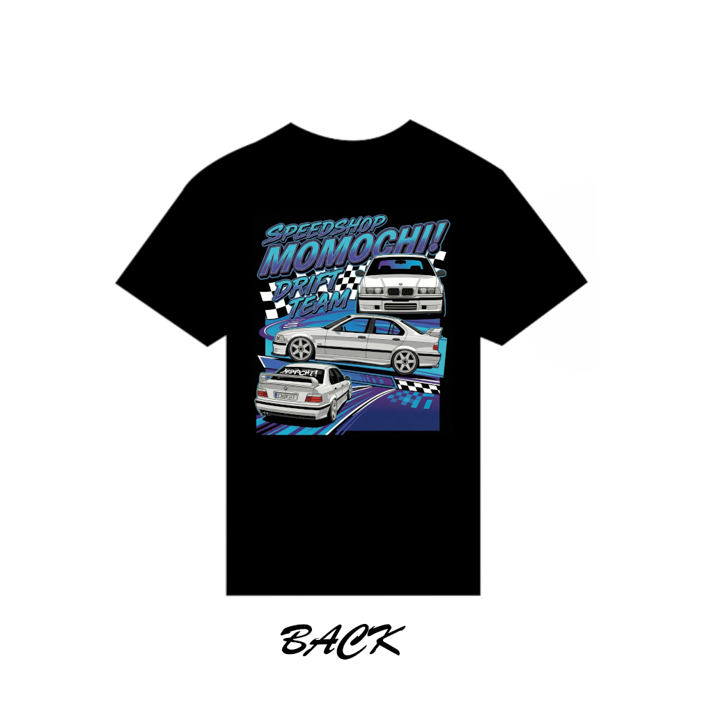 bmw e36 drift team tee and hoodie
