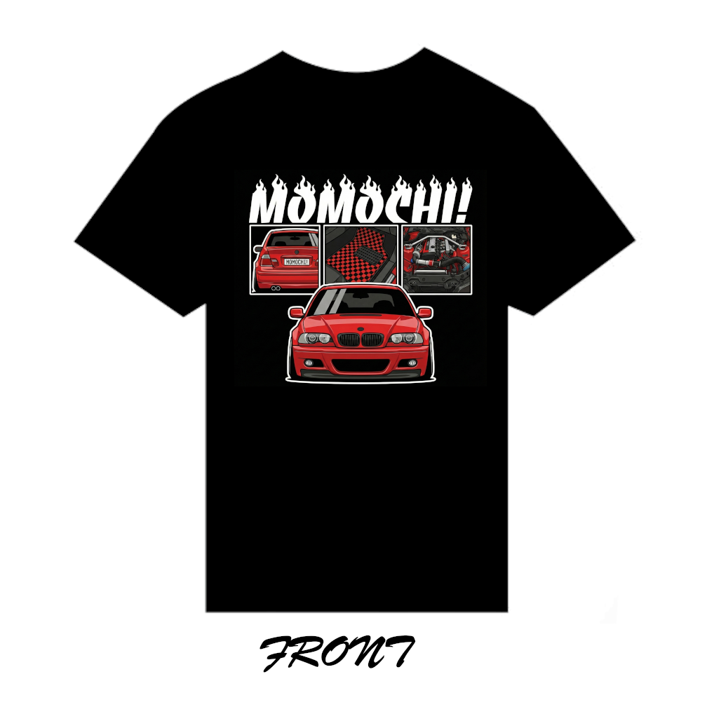 bmw e46 momo spec tee and hoodie