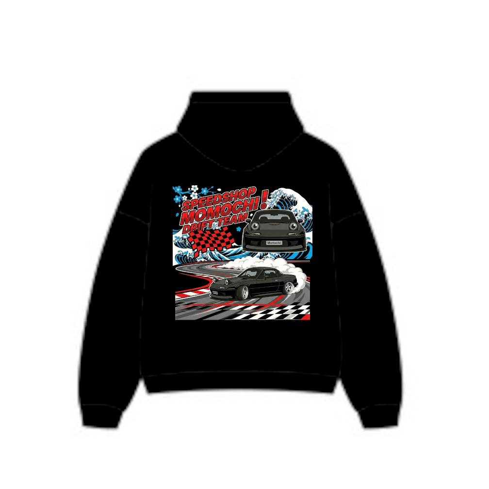 mazda miata na momochi drift team tee and hoodie