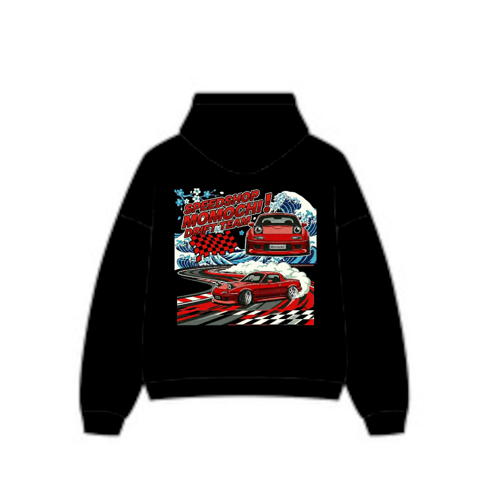 mazda miata na momochi drift team tee and hoodie