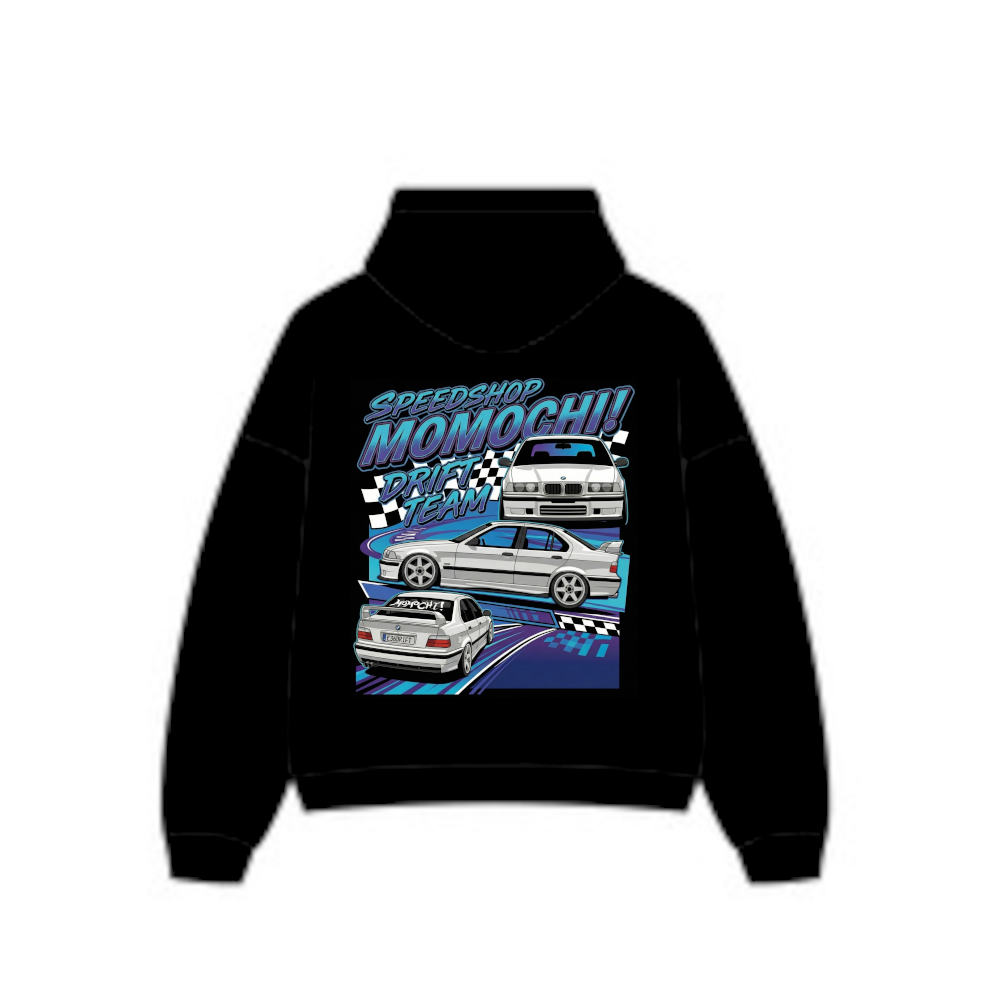 bmw e36 drift team tee and hoodie