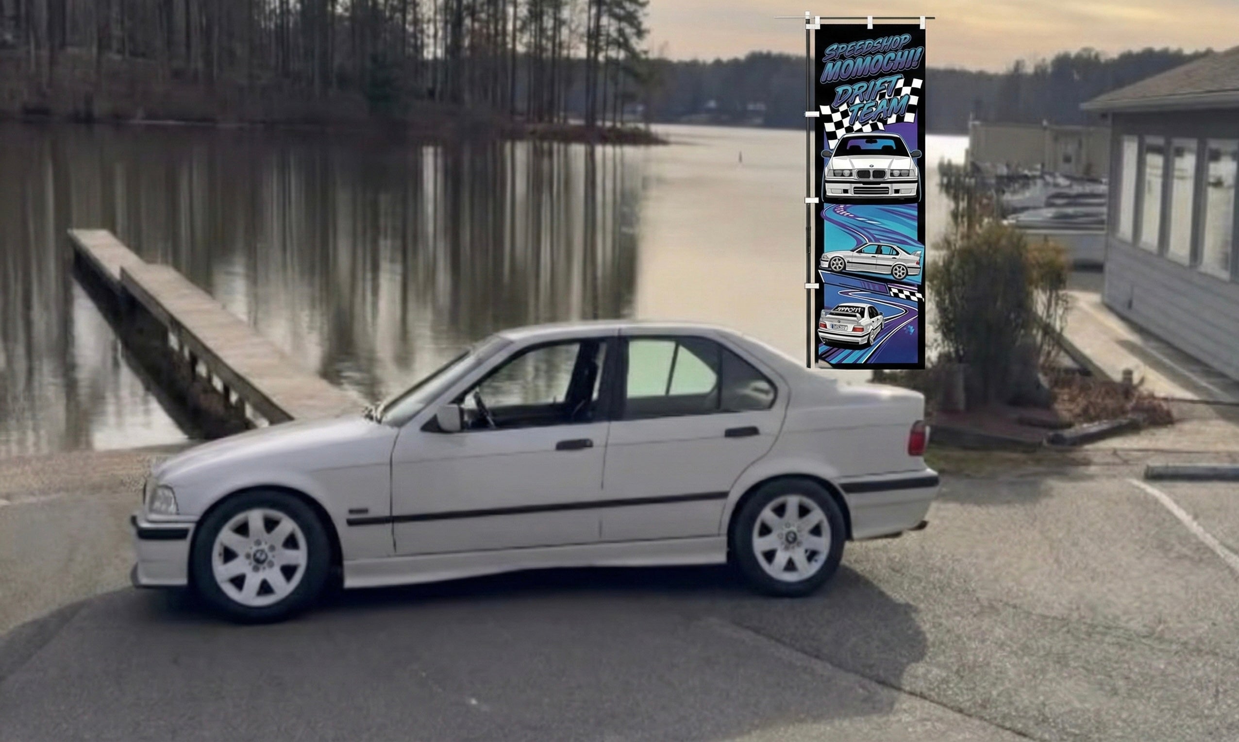 bmw e36 drift team nobori flag